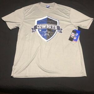 NFL Dallas Cowboys Men's Dri-Fit Gray Shirt, Ultra Game, Size XL, Lightweight